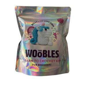 The Woobles Crochet Kit Rainbow Billy The Unicorn Beginners New Factory Sealed